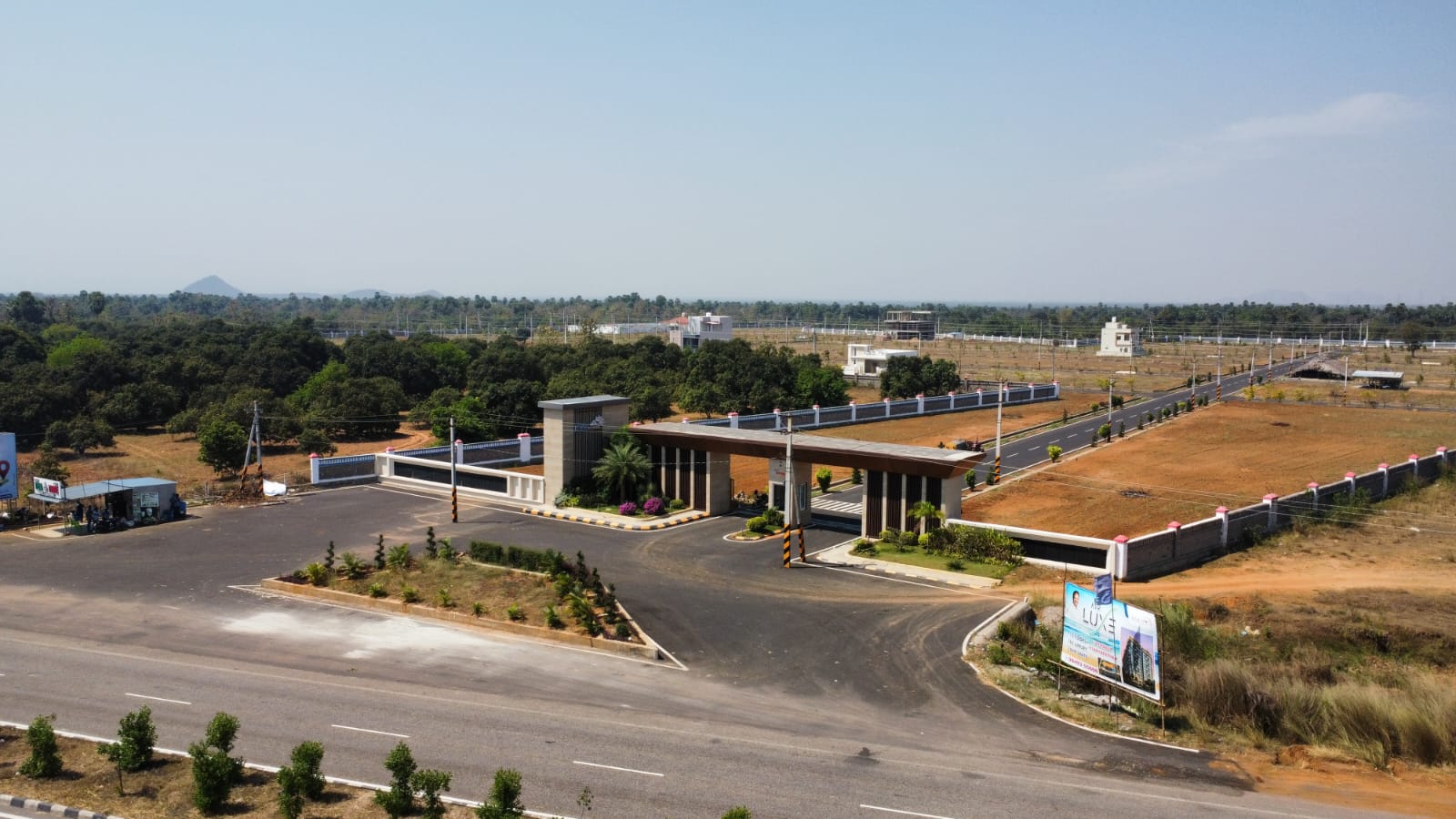 Modern gated venture entrance